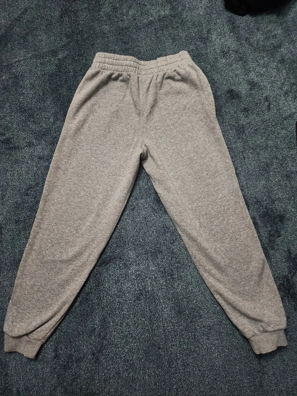Nike Grey Kids Fleece Joggers with White Logo